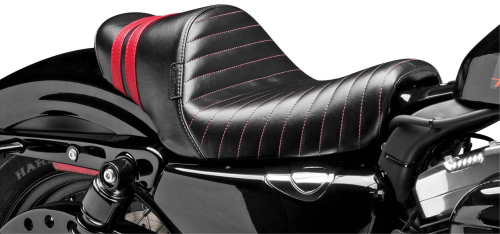 Le Pera - Le Pera Stubs Spoiler Seat - Red Stripe - LBK-416RED