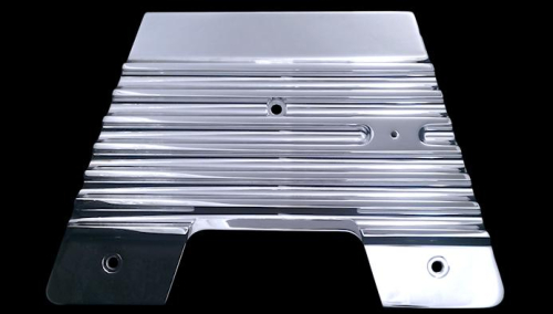 Covingtons - Covingtons Firewall Plate - Finned - Chrome - C1340-C