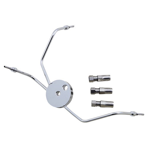 Magnum - Magnum Build Your Own Brake Line - Chrome Brake Tee for Touring Models - Stainless Steel - 393004