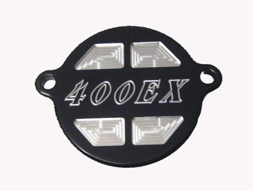 ModQuad - ModQuad Oil Filter Cover - 400EX Logo - Black - OC2-XBLK
