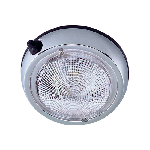 Perko - Perko Surface Mount Dome Light - 6" O.D.(5" Lens) - Chrome Plated