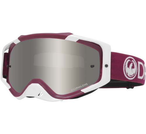 Dragon Alliance - Dragon Alliance Dragon Eyewear MXV Max Goggles - 358326024609 - Burgundy / Silver Ion Lens - OSFM