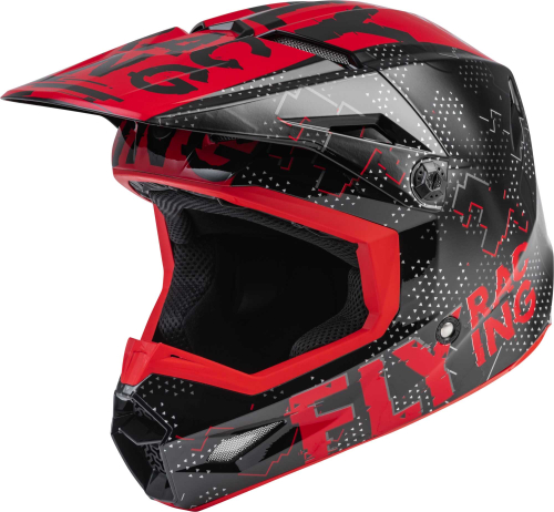 Fly Racing - Fly Racing Kinetic Scan Youth Helmet - F73-3490YL - Black/Red - Large