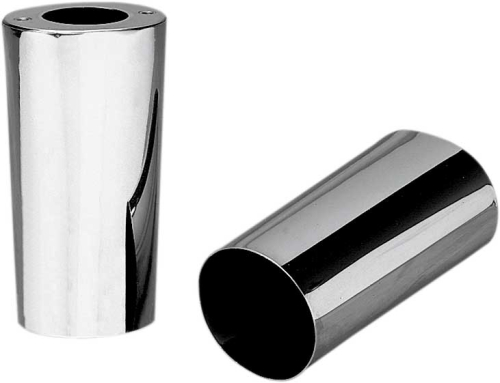 Drag Specialties - Drag Specialties Smooth Fork Slider Covers - Chrome - Stock Length - 74537-BX-LB2