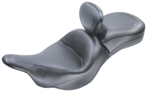 Mustang - Mustang Wide Touring Two-Piece Seat with Driver Backrest - Vintage - 79242