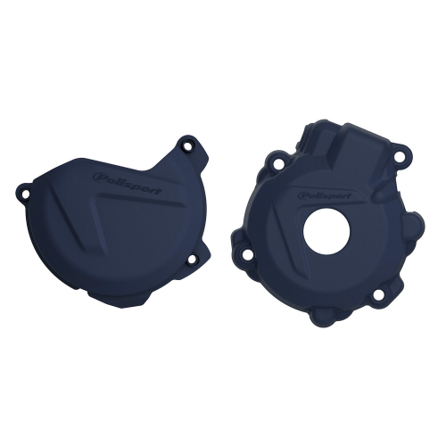 Polisport - Polisport Clutch/Ignition Cover Kit - Blue - 90980