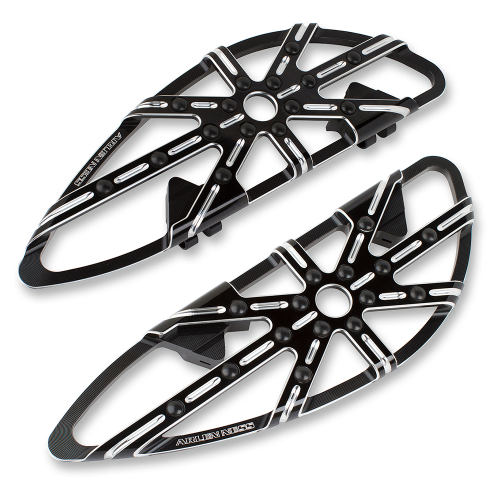 Arlen Ness - Arlen Ness 10-Gauge Driver Floorboards - Black - 06-861