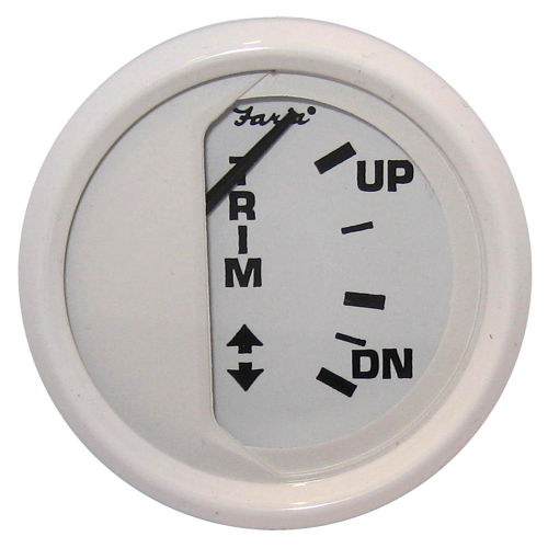 Faria Beede Instruments - Faria Dress White 2" Trim Gauge (Mercury / Mariner / Mercruiser / Volvo DP / Yamaha &#39;01 and newer)