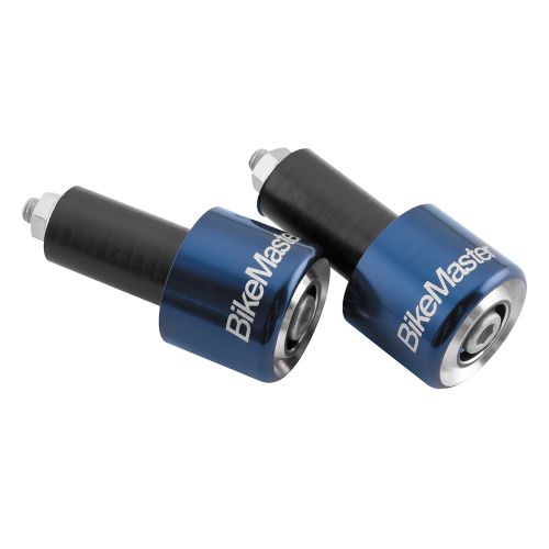 BikeMaster - BikeMaster Anodized Aluminum Billet Bar Ends - Blue - 152129
