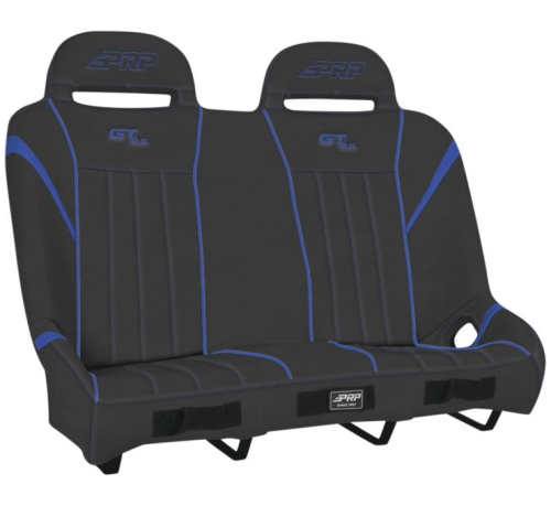 PRP - PRP GT/S.E. Bench Rear Seat with Front Pocket - Black/Blue - TUCKA60-V