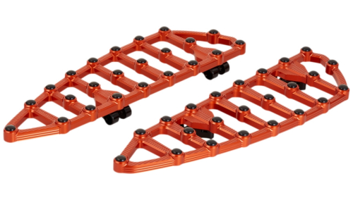 Arlen Ness - Arlen Ness MX Floorboard - Driver - Orange - 410-011