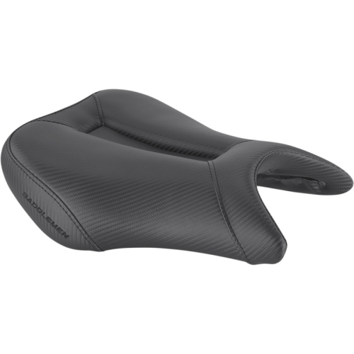Saddlemen - Saddlemen Gel-Channel Track - CF One-Piece Solo Seat with Rear Cover - 0810-S076