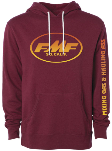 FMF Racing - FMF Racing Bustle Womens Pullover Fleece Hoody - FA9421900-BUR-WXL - Burgundy - X-Large