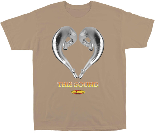 FMF Racing - FMF Racing Love This Sound 2 T-Shirt - SP9118997-SND-LG - Sand - Large