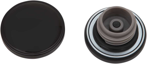 Drag Specialties - Drag Specialties Screw-In Gas Cap - Gloss Black with Vented - 0703-0817