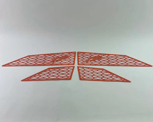 Agency Power - Agency Power Aluminum Side Vent Cover - Orange - AP-RZR-655-OR