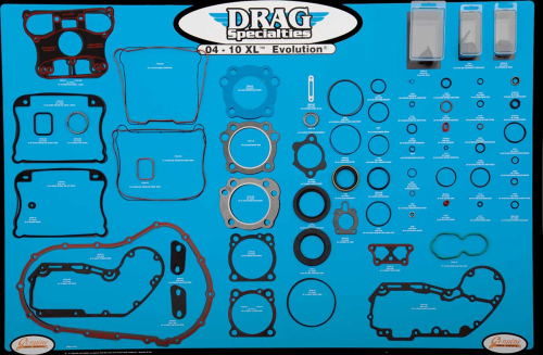 Drag Specialties - Drag Specialties Gasket, Seal and O-Ring Display for XL Evolution Motors - 0934-1878