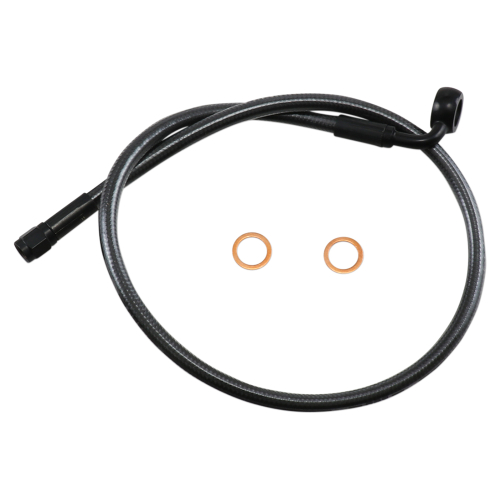 Magnum - Magnum Black Pearl Designer Series ABS Front Upper Brake Line - 12mm. 90deg. Banjo - 26in. - AS478026