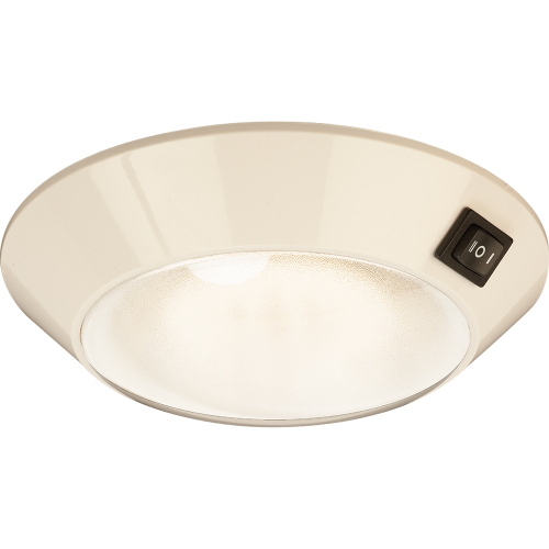 Sea-Dog - Sea-Dog White Plastic LED Dome Light 4" Day/Night - Clear/Red Bulb