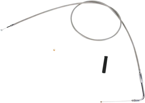 Drag Specialties - Drag Specialties Alternative Length Braided Throttle Cable - 52in. - 5332152