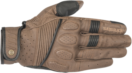 Alpinestars - Alpinestars Crazy Eight Leather Gloves - 3509018-82-S - Brown/Black - Small