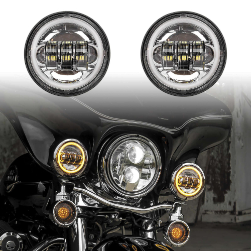 XK Glow - XK Glow 4.5in. Passing Lights - Chrome - XK042011-W
