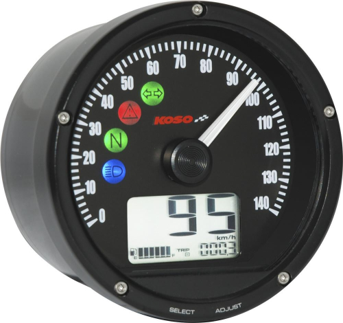 Slipstreamer - Slipstreamer TNT-01S Universal Speedo/Tach Combo - Black Face - BA035170-HD