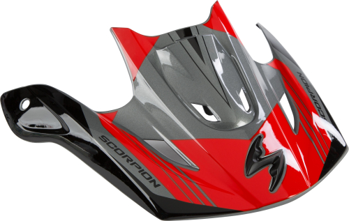 Scorpion - Scorpion Peak Visor for VX-R70 Helmets - Ascend Neon Silver Red - 70-06-72