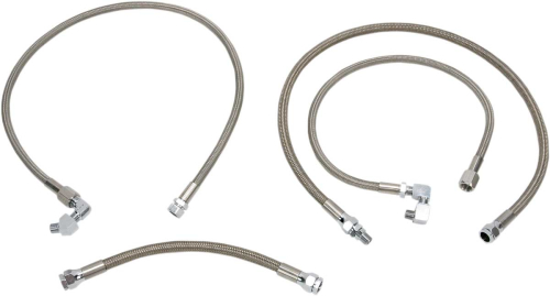 Drag Specialties - Drag Specialties Stainless Steel Braided Oil Line Kit - 606008