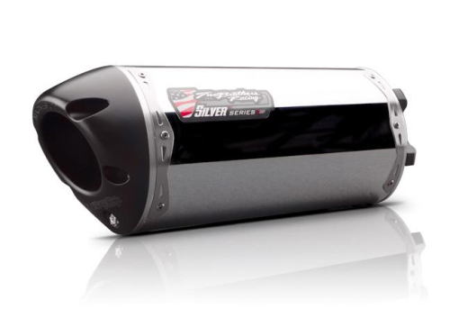 Two Brothers Racing - Two Brothers Racing M-2 Silver Series V.A.L.E. Slip-On - Aluminum - 005-1420406V-S