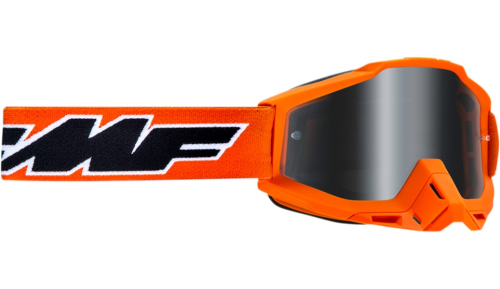 FMF Racing - FMF Racing Powerbomb Rocket Youth Goggles - F-50300-252-05 - Orange/Black / Silver Mirror Lens - OSFM
