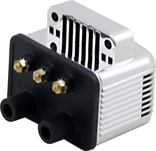 Drag Specialties - Drag Specialties Single Fire Ignition Coil - 3 OHM - Chrome - 2102-0415