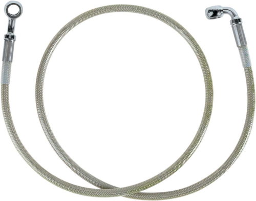 Drag Specialties - Drag Specialties Standard Length Front Stainless Steel Brake Line Kit - Clear - 640311