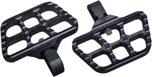Joker Machine - Joker Machine Mini Serrated Passenger Floorboard - Black Anodized - 08-644-7B