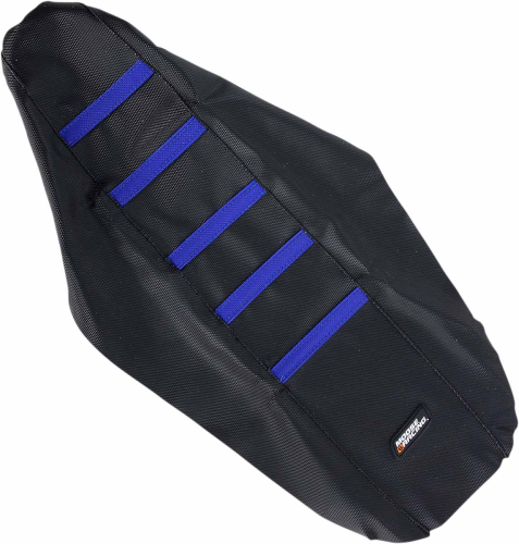 Moose Racing - Moose Racing Ribbed Seat Cover - Black/Blue Ribbed - YZF25003-332RT