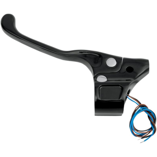Performance Machine - Performance Machine Cable Actuated Clutch Lever Assembly Contour Billet Handlebar Control (07-13 Style) - Black - 0062-2046-B