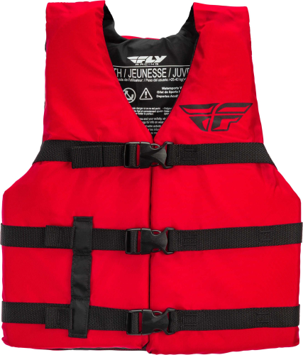 Fly Racing - Fly Racing Nylon Youth Vest - 112224-100-002-20 - Red - 50-90 Lbs.