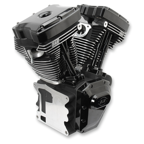 S&S Cycle - S&S Cycle T124LC Series Long Block Engine - Black - 310-0900A