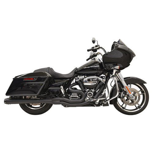 Bassani Manufacturing - Bassani Manufacturing B4 Megaphone Exhaust System - Black - 1F51RB