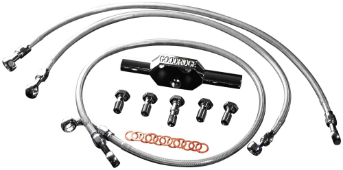 Goodridge - Goodridge High End Front Brake Line Kit - Stock Length - HD0062-1FCH/CL