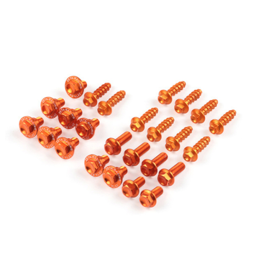 ZETA - ZETA Aluminum Body Bolt Kit - Orange - ZE88-5843