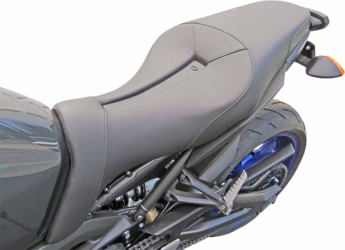 Saddlemen - Saddlemen Gel-Channel Track - CF One-Piece Solo Seat with Rear Cover - 0810-1621
