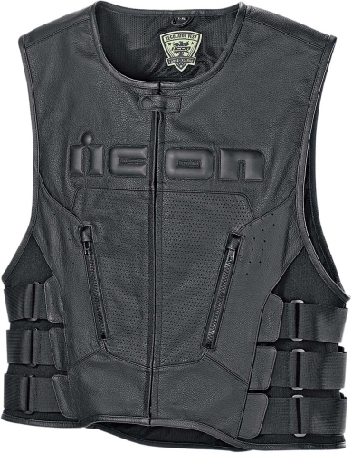 Icon - Icon Regulator D3O Vest - 2830-0392 - Black - Lg-XL