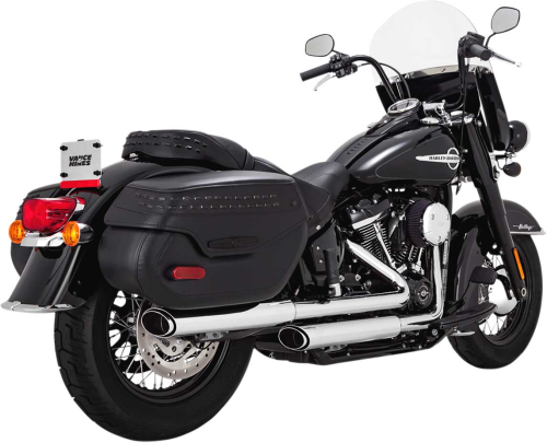 Vance & Hines - Vance & Hines Twin Slash 3in. Slip-On Mufflers - Chrome - 16879