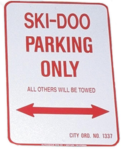 Voss - Voss 12x18in. Parking Only Sign - Ski Doo - 1218SDP
