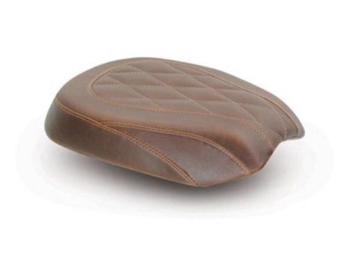 Mustang - Mustang Wide Tripper Passenger Seat - Diamond Stitch - Brown - 76747