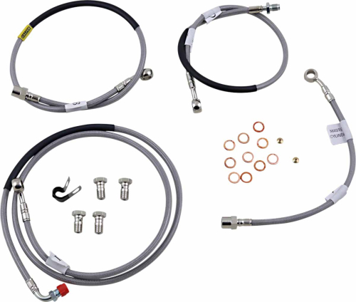 Galfer Brakes - Galfer Brakes Stainless Steel Front/Rear Hydraulic Brake Line Kit - FK003D786-4