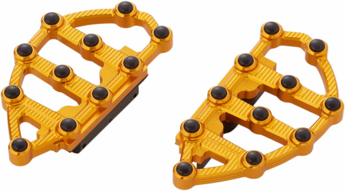 Arlen Ness - Arlen Ness Passenger Floorboards - Gold Anodized - 06-899