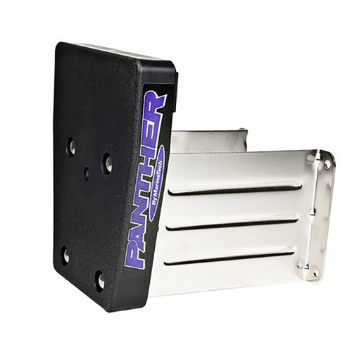 Panther Products - Panther Marine Outboard Motor Bracket - Stainless Steel - Fixed 15HP