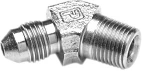 Goodridge - Goodridge Chrome 45deg. Fitting - (-3) to 3/8in. NPT - P823-03CH